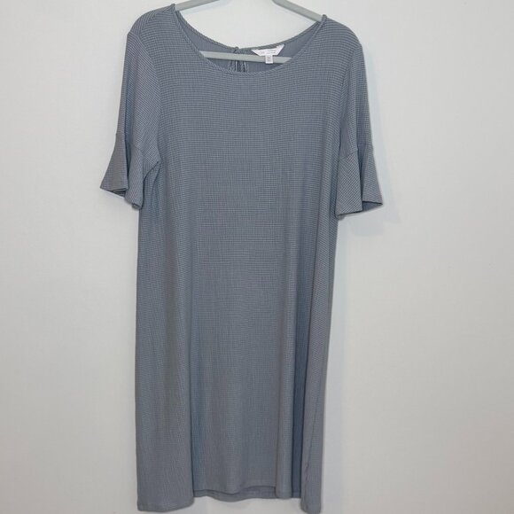 LC Lauren Conrad Midi Dress Gray Gauze‎ Look Women's Med See Notes - Picture 1 of 8